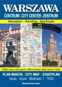 Mapa Warszawa Centrum - foliowana Ograniczona ilość