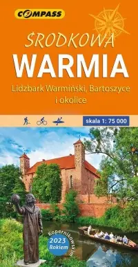Mapa turystyczna - Środkowa Warmia lam. 1:75 000 Tylko dziś