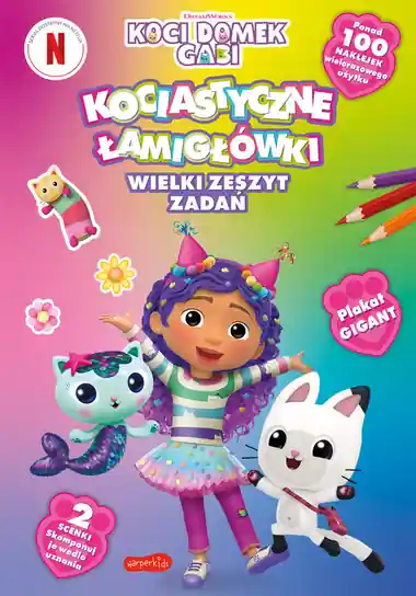 Obniżka ceny Koci Domek Gabi. Kociastyczne łamigłówki. Wielki zeszyt zadań