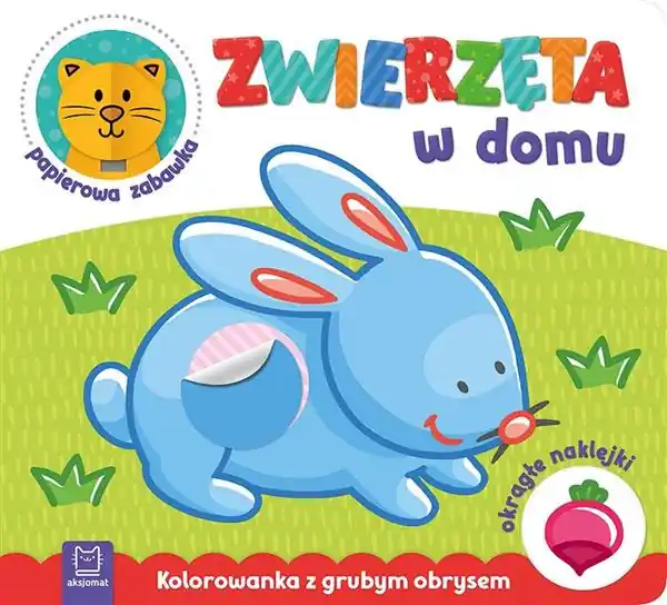 Szybka wysyłka ZWIERZĘTA W DOMU. KOLOROWANKA Z GRUBYM OBRYSEM